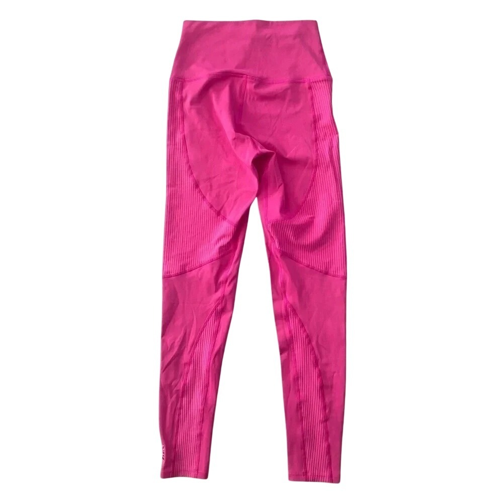 PE Nation Free Play Legging Raspberry Rose Pink Ribbed High Rise size Small NWT! - Picture 2 of 4